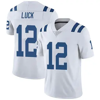 NFL Nike Colts 12 Andrew Luck Royal Blue With C Patch Women's Elite Jersey